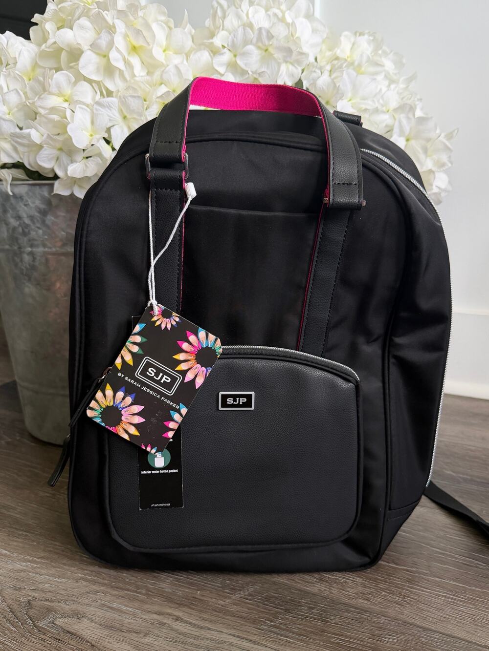 American Tourister x SJP Sarah Jessica Parker RFID Backpack NWT Black Pink